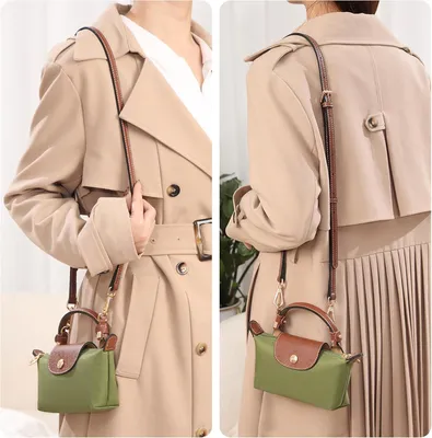 Produktbild von Organizer für Longchamp Tasche, Schultergurt für Longchamp Tasche Damen (braun), Tragegurt für Longchamp, Taschenorganizer für Longchamp Mini, Organizer für Longchamp Pliage Mini (dunkelblau)