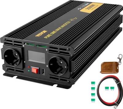 Productafbeelding van 230V spanningsomvormer, omvormer 2500W, zuivere sinusgolf omvormer, model GYS-2500W, 12V DC, zuivere sinusgolf vermogen, zuivere sinusgolf omvormer
