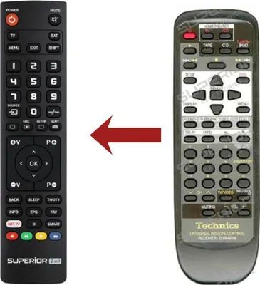 Produktbild von Ersatz Fernbedienung EUR646496 für Technics SA-AX7 & SA-DX930 AV-Receiver