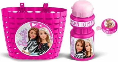Immagine prodotto di Divertente set composto da un bidone della spazzatura + un barattolo + una campana - MATTEL - BARBIE