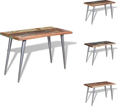 Obrázek produktu pro vidaXL Jídelní stůl z masivního starého dřeva 120x60x76 cm - Jídelní stoly