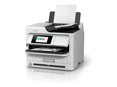 Produktbild von Epson WorkForce Pro WF-M5899DWF - Multifunktionsdrucker - s/w - Tintenstrahl - 216 x 297 mm (Original) - A4/Legal (Medien) - bis zu 25 Seiten/Min. (Drucken) - 330 Blatt - 33.6 Kbps - USB 2.0, Gigabit LAN, Wi-Fi(ac)