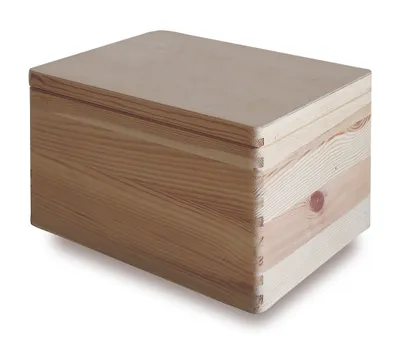 Immagine prodotto di Scatola con Coperchio 40x30x23 cm  in Legno di Pino Naturale