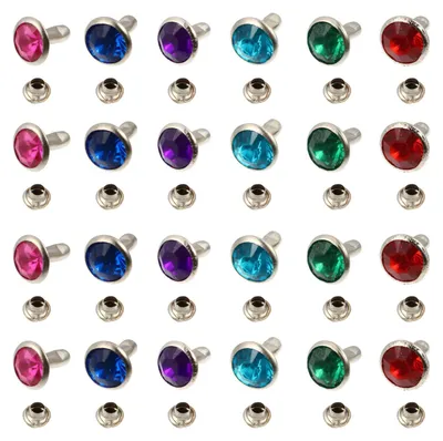 120 Kristallnieten 8 mm Strassnieten für Lederhandwerk