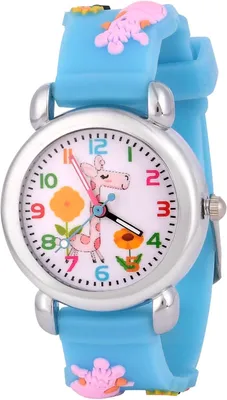Produktbild von Analog, 3D Cartoon Lernuhr Quarzwerk, Silikon Uhrenarmband, 3 Jahre bis 11 Jahre, Armbanduhr Mädchen Junge Kinder
