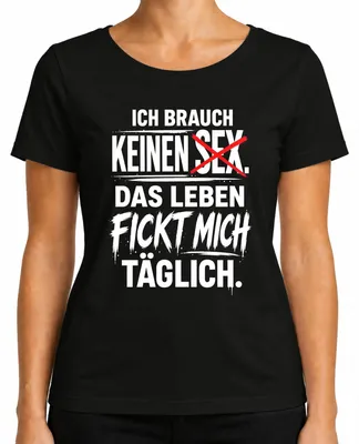 Imagen del producto de Camiseta para mujer, color , talla 3XL, con el texto: "No necesito o, la vida me está jodiendo". (Estilo sarcástico)