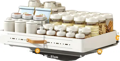 Image de Organisateur de tiroir, design extensible, installation facile, largeur 35-51cm