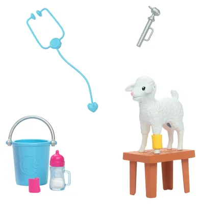 Produktbild von Mattel HRG42 - Barbie - You can be anything - Karriere-Puppe mit Zubehör, Tierärztin auf dem Bauernhof