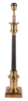 Image de Collection Baroque : Socle de lampe, 75 cm, 75x14x14, aluminium, aspect bronze antique