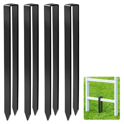 Produktbild von Erdanker Rosenbogenanker Gartenanker - U-Form - 30 cm - Schwarz - 4 Stück