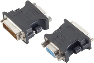 Produktbild von Adapter DVI-D-Stecker 24+1 Dual-Link/VGA-Buchse