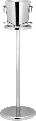 Produktbild von Sektkühlerständer aus Edelstahl mit schwerem Standfuß, 69 cm