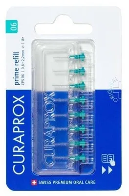 Produktbild von CURAPROX CPS 06 Zahnbürstenkopf Prime, Türkis, 8 Stück
