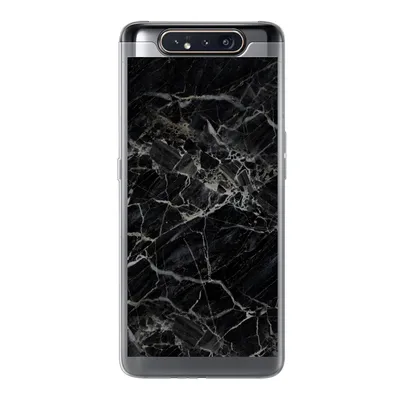 Produktbild von MuchoWow® Handyhülle Schutzhülle Hülle für Samsung Galaxy A80 Marmor - Schwarz - Weiß Silikon Softcase Handy Hülle - Schutzdeckel