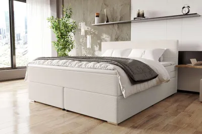 Produktbild von 99rooms Phönix Boxspringbett 180x200 cm Cordstoff POSO Greige