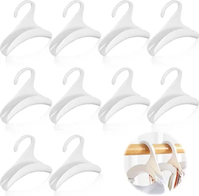 Immagine prodotto di 10 appendiabiti e ganci per cappotti - organizzatore salvaspazio per armadi e cappelliere