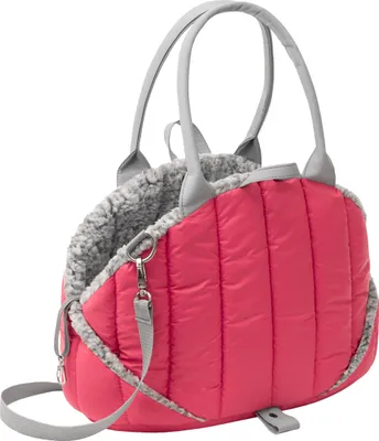Immagine prodotto di Trasportino per cani, borsa trasportino, trasportino per animali, borsa da trasporto, regolabile in altezza, accessori per cani, box da trasporto, viaggio, 38x24x28 cm, lampone