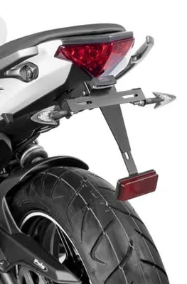 Produktbild von PUIG 6096N Kennzeichenhalters passend fuer KAWASAKI ER-6N Schwarz