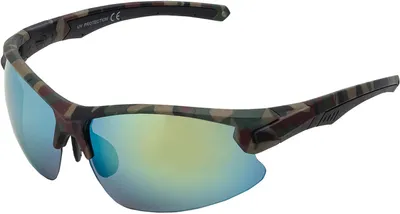 Produktbild von Uni Sonnenbrille 80er Fahrradbrille Sport Brille Retro verspiegelt Grün