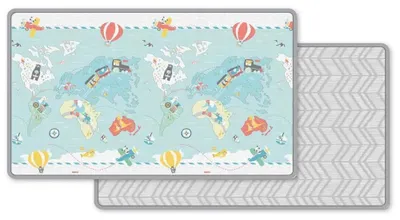 Produktbild von Skip Hop Doppelseitige Wende-spielmatte Für Reisende Mehrfarbig  Kinder Mehrfarbig One Size