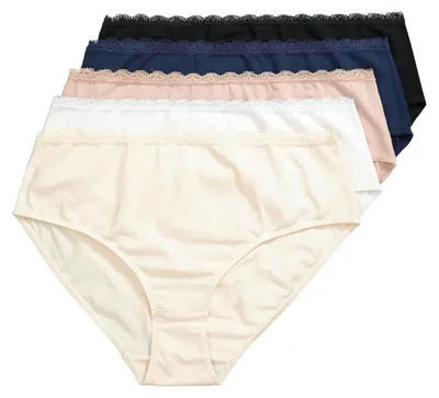Produktbild von Ulla Popken Damen Slip perlweiß 46+