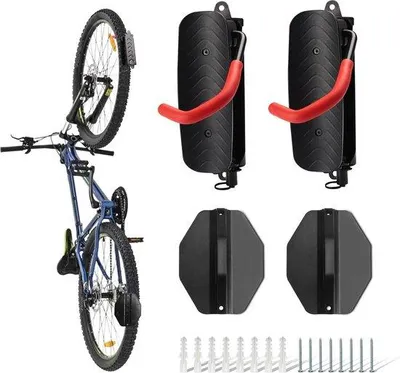Produktbild von MTB- und Rennradhalter - Vertikaler Fahrradhalter für MTB und Rennräder - Belastbar bis 16 kg