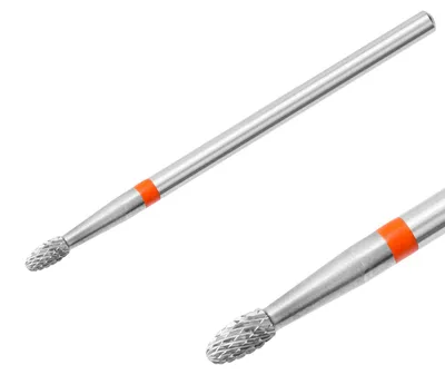 Produktbild von Hartmetallfräser Fräseraufsatz Bohrer Ellipse Fein Schleifer Maniküre (roter Ring)