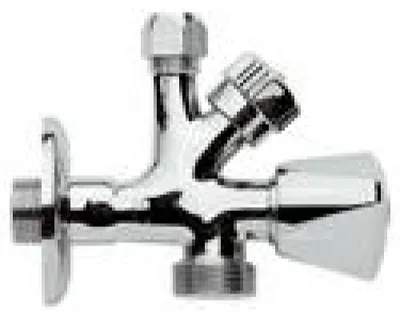 Image de Robinet combiné 1/2 pour lavabo encastré et 3/4 pour machine à laver