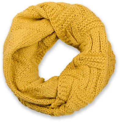 Produktbild von styleBREAKER Uni Strick Loopschal mit Gitter- und Rippenmuster, Uni Feinstrick Schlauchschal, Winter Strickschal 01018155