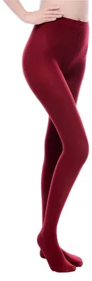 Imagen del producto de EVERSWE 80D - Pantimedias de microfibra para mujer (talla S/M, color burdeos)