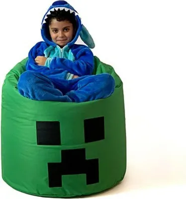 Obrázek produktu pro Puff GO DÁREK Zelený Oxford minecraft