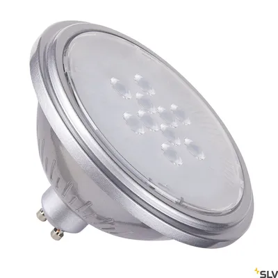Produktbild von SLV 1005296 QPAR111 GU10, LED Leuchtmittel, Lampe silber 7W 4000K CRI90 40°