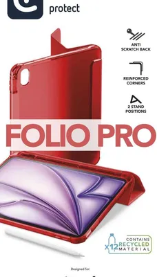 Produktbild von Cellularline Folio Pro - iPad Air 11" (M4) (M3) (M2) / iPad Air 10.9" (5th gen) (4th gen) / iPad Pro 11" (1st gen), Folio, Apple, 307 g