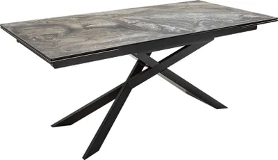 Produktbild von riess-ambiente Ausziehbarer Esstisch EUPHORIA 180-220-260cm taupe anthrazit Keramik Esszimmertisch Konferenztisch Tisch