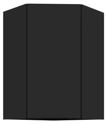 Produktbild von Küchen Eckhängeschrank 60x60 cm SIENA Schwarz Küche Küchenzeile Küchenblock
