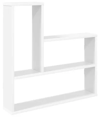 Obrázek produktu pro vidaXL Nástěnná police, bílá, 60 x 11 x 60 cm, materiál: dřevotříska
