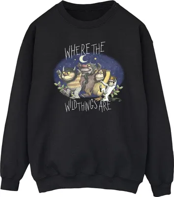 Produktbild von Where The Wild Things Are - Sweatshirt für Herren BI50903 (M) (Schwarz)