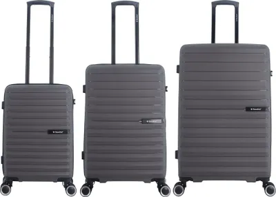 Produktbild von Saxoline Koffer-Set Fiesta aus robustem Polypropylen grey One Size