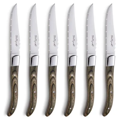 Produktbild von Lou Laguiole 6-tlg. Steakmesser Set LOUIS 6-teilig holz hochglanzpoliert