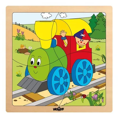 Produktbild von Woody Puzzle aus 4 Teilen Maschine