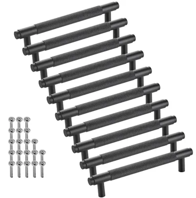 Produktbild von SOTECH Möbelgriff BLACKLINE VIII Schrankgriff – Bohrabstand 128 mm, schwarz matt (10 Stück)