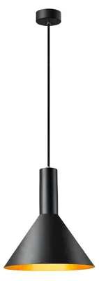 Obrázek produktu pro SLV 1002949 PHELIA 275 E27 závěsné světlo černá/zlatá