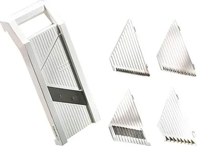 Zdjęcie produktu dla GSD  Universal-Gemüsehobel “5-in-1“, Farbe Weiß 30 001