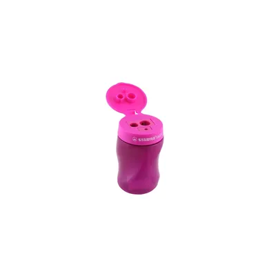 Image de Taille-boîte ergonomique pour droitiers - STABILO EASYsharpener - 3 en 1 - rose