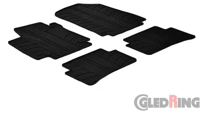 Produktbild von Gledring Fußmatten Set Gummi für RENAULT Clio IV Schrägheck (BH) Vorne+Hinten