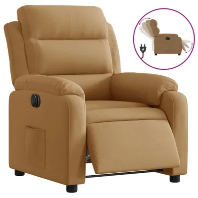 Immagine prodotto di vidaXL Poltrona relax elettrica in velluto marrone