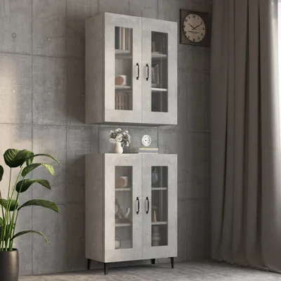 Obrázek produktu pro vidaXL Nástěnná skříňka betonová šedá 69,5x34x90 cm