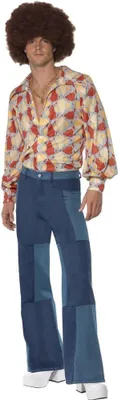 Produktbild von Smiffys - "70s Deluxe" Hosen - Herren SM2771 (M) (Blau)