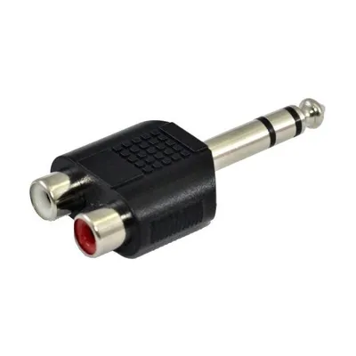 Produktbild von SSQ HA7 - Adapter, 2 x Cinch-Buchse - 6,3 mm Stereo-Klinke