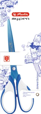 Immagine prodotto di herlitz 50046751 herlitz Papierschere my.pen blau/weiß 18,0 cm
